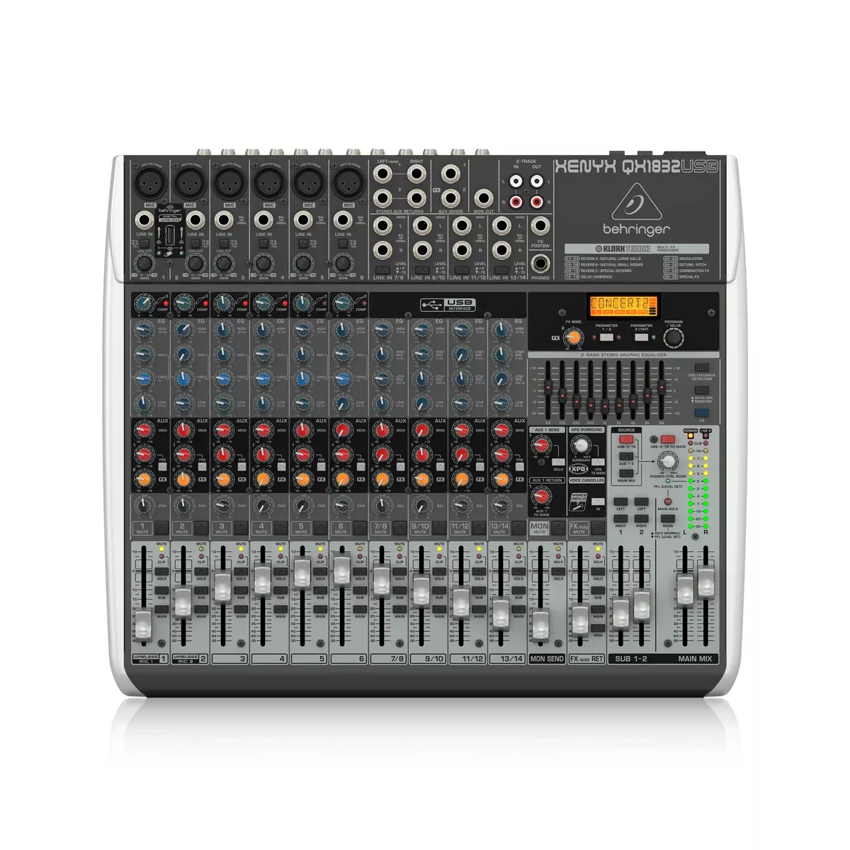 Behringer QX1832USB Xenyx Mixer w/ USB and Effects