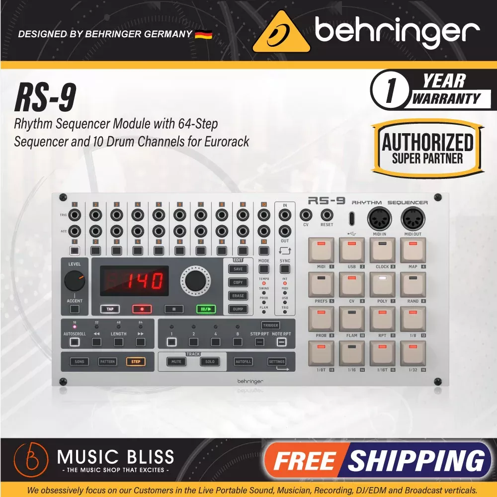 Behringer RS-9 Rhythm Sequencer Eurorack Module