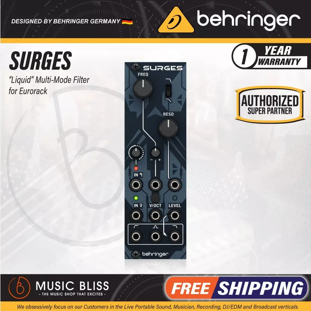 Behringer Surges "Liquid" Multimode Filter Eurorack Module