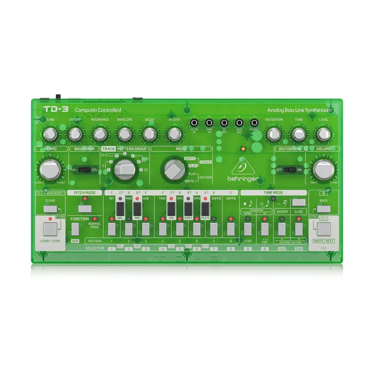 Behringer TD-3-LM Analog Bass Line Synthesizer, Lime