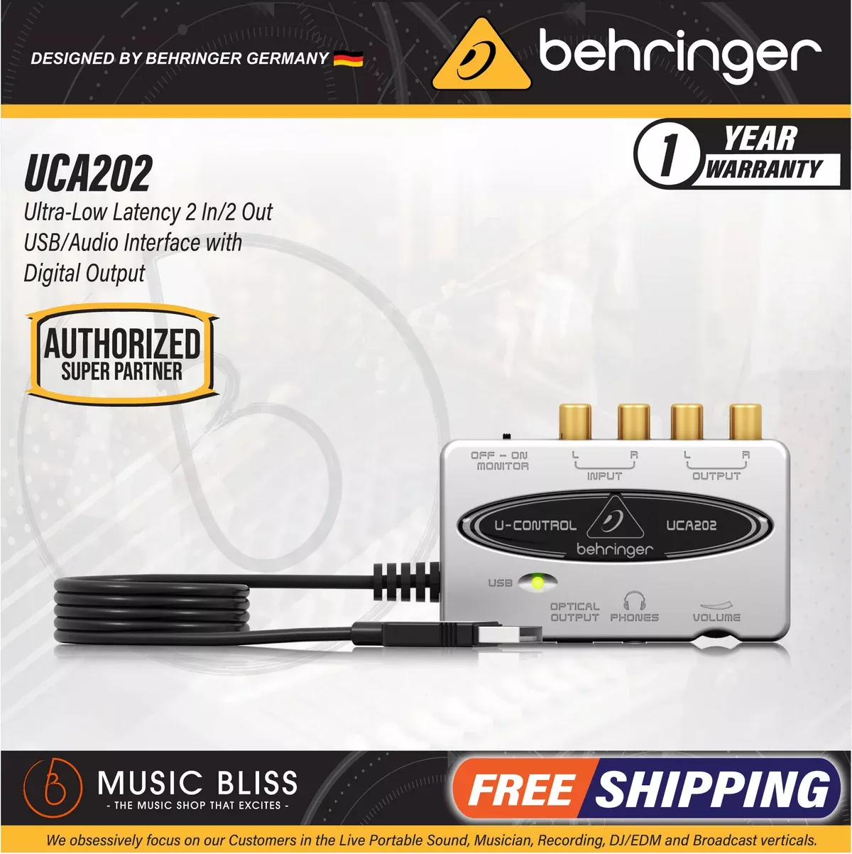 Behringer U-Control UCA202 USB Audio Interface