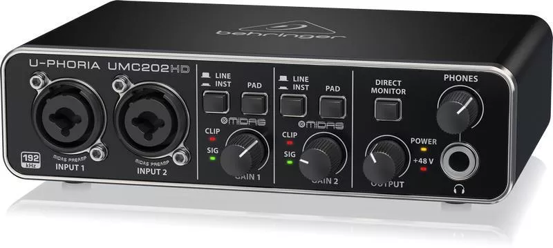 Behringer U-Phoria UMC202HD Audio Interface
