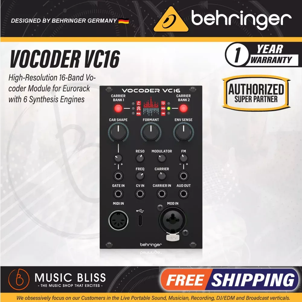 Behringer Vocoder VC16 Eurorack Module