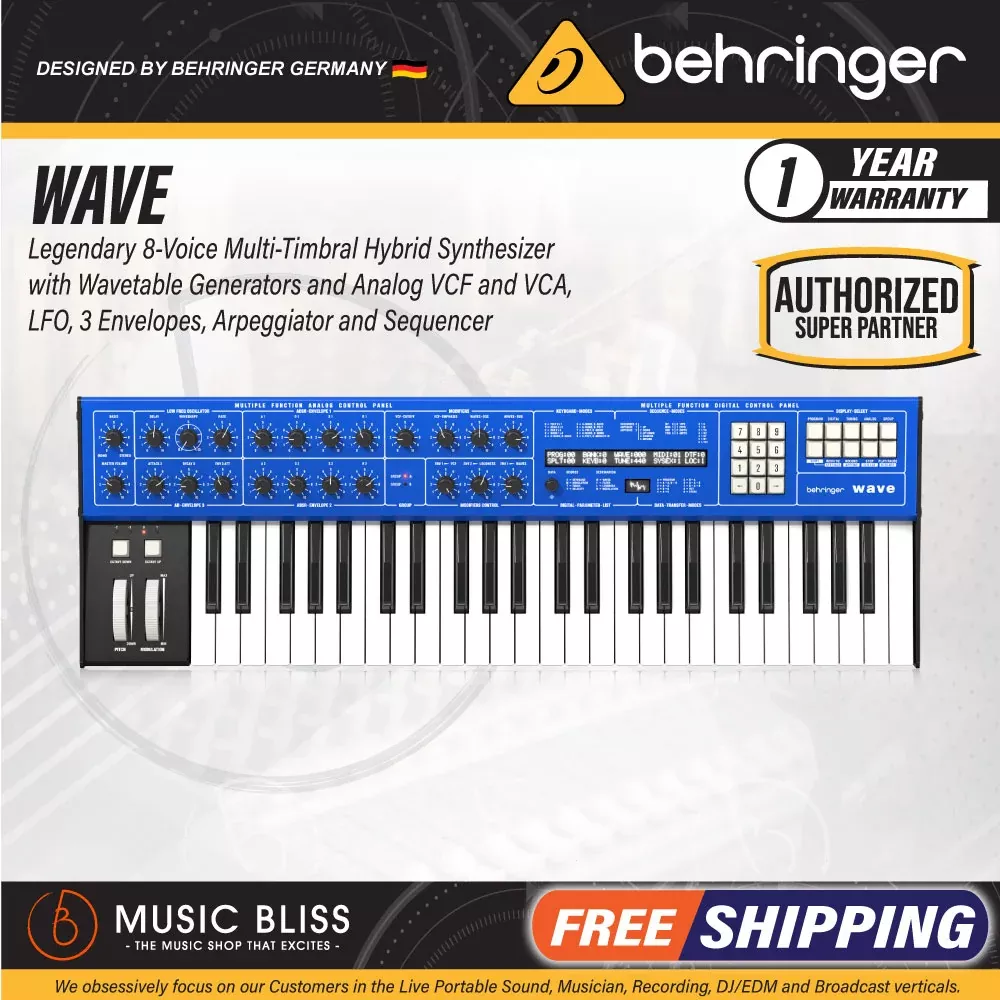 Behringer Wave Hybrid Wavetable Synthesizer