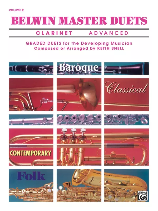 Belwin Master Duets (Clarinet), Advanced Volume 2: Clarinet Book