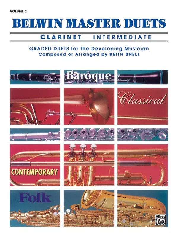 Belwin Master Duets (Clarinet), Intermediate Volume 2: Clarinet Book
