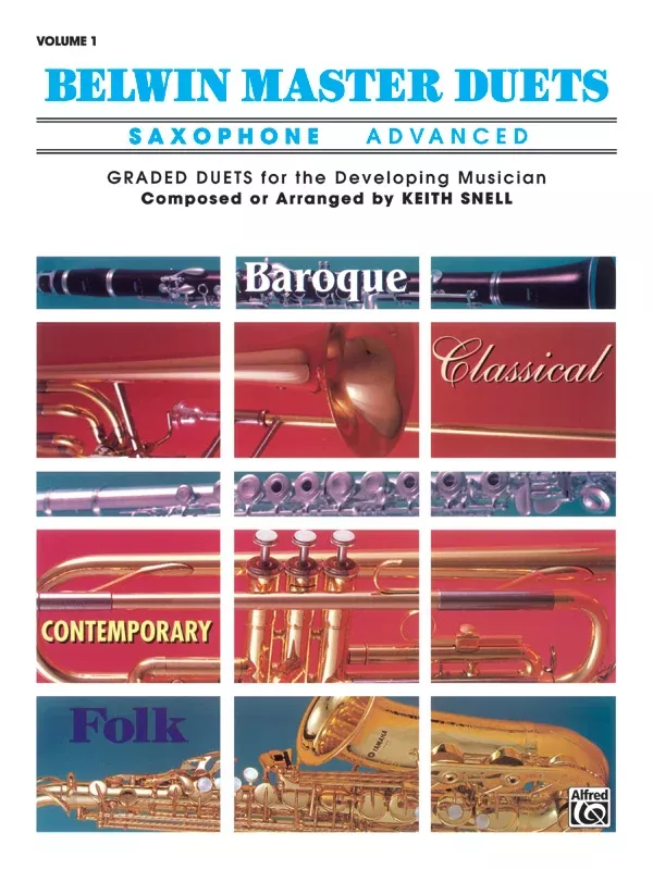 Belwin Master Duets (Saxophone), Advanced Volume 1: Saxophone Book