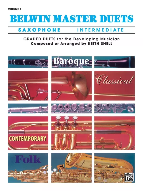 Belwin Master Duets (Saxophone), Intermediate Volume 1: Saxophone Book