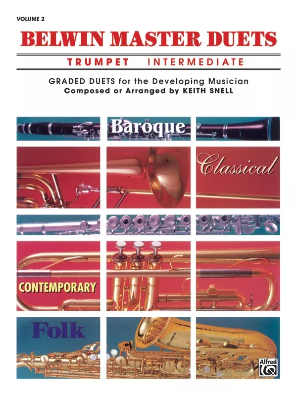 Belwin Master Duets (Trumpet), Intermediate Volume 2: Trumpet Book