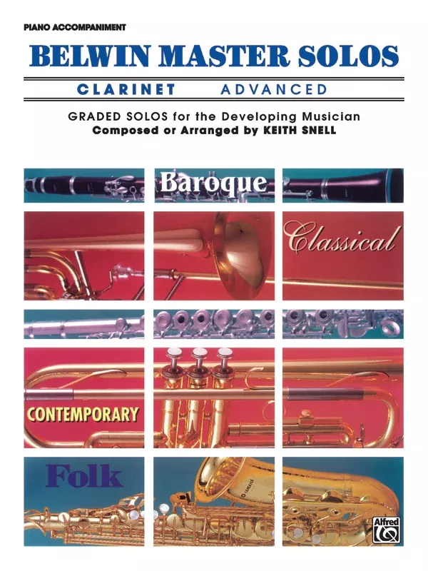 Belwin Master Solos, Volume 1 (Clarinet): Clarinet Book