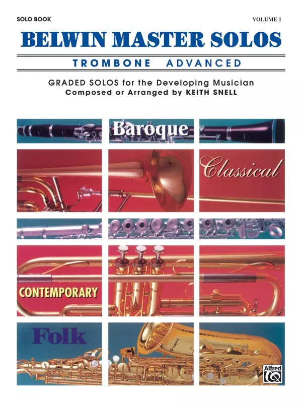 Belwin Master Solos, Volume 1 (Trombone): Trombone Book