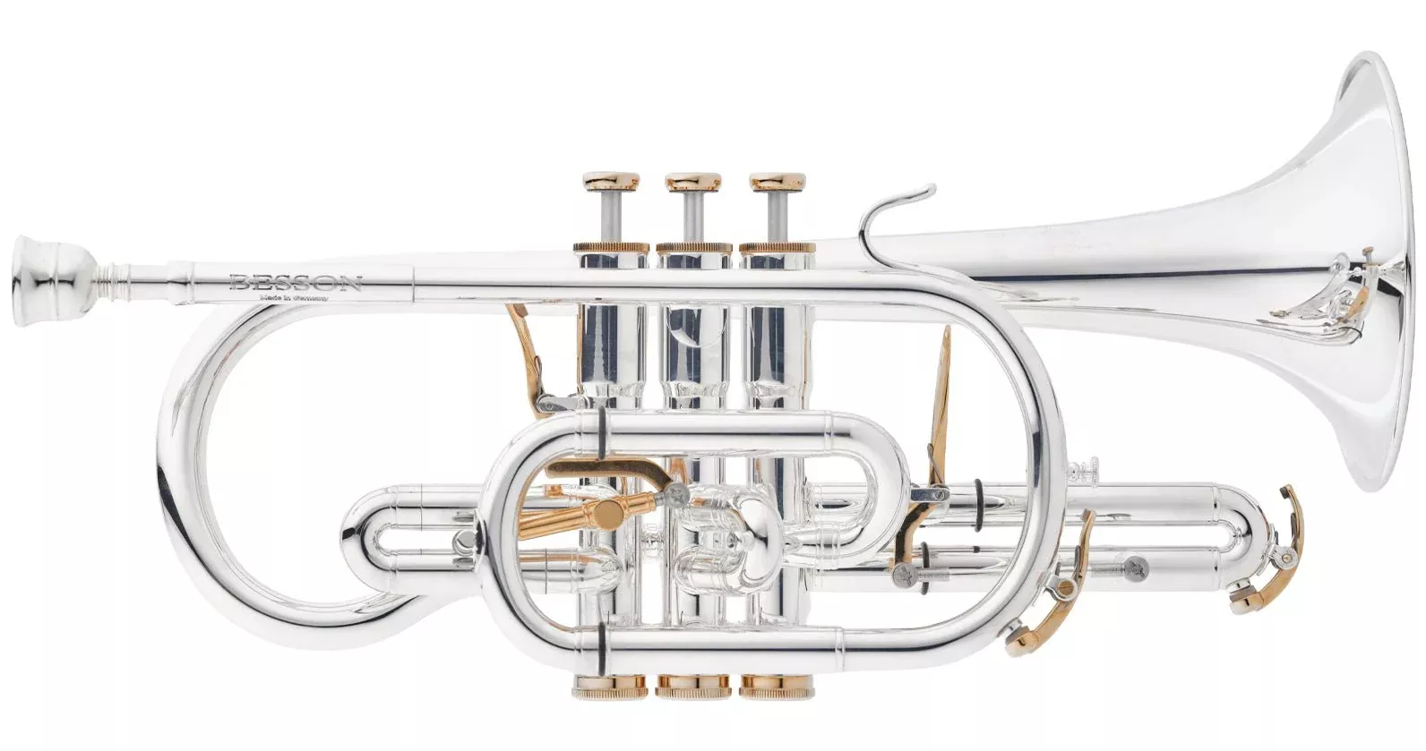 Besson Prestige BE2029 Bb Cornet – Silver Plate