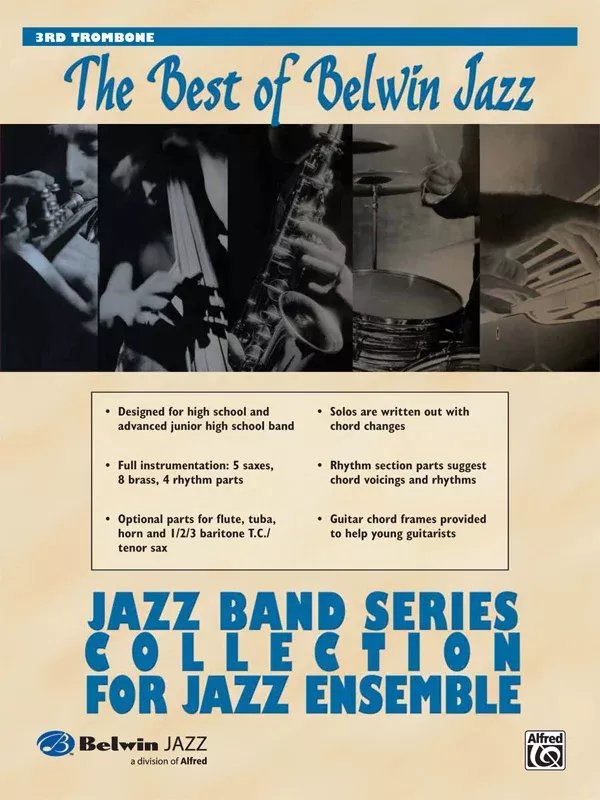Best of Belwin Jazz: Jazz Band Collection for Jazz Ensemble: 3rd Trombone Book