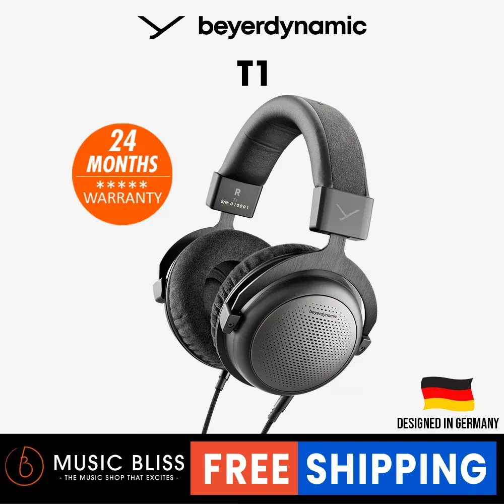 Beyerdynamic T1 (3rd generation) - High End Tesla Open-Back Headphones with Detachable Cable
