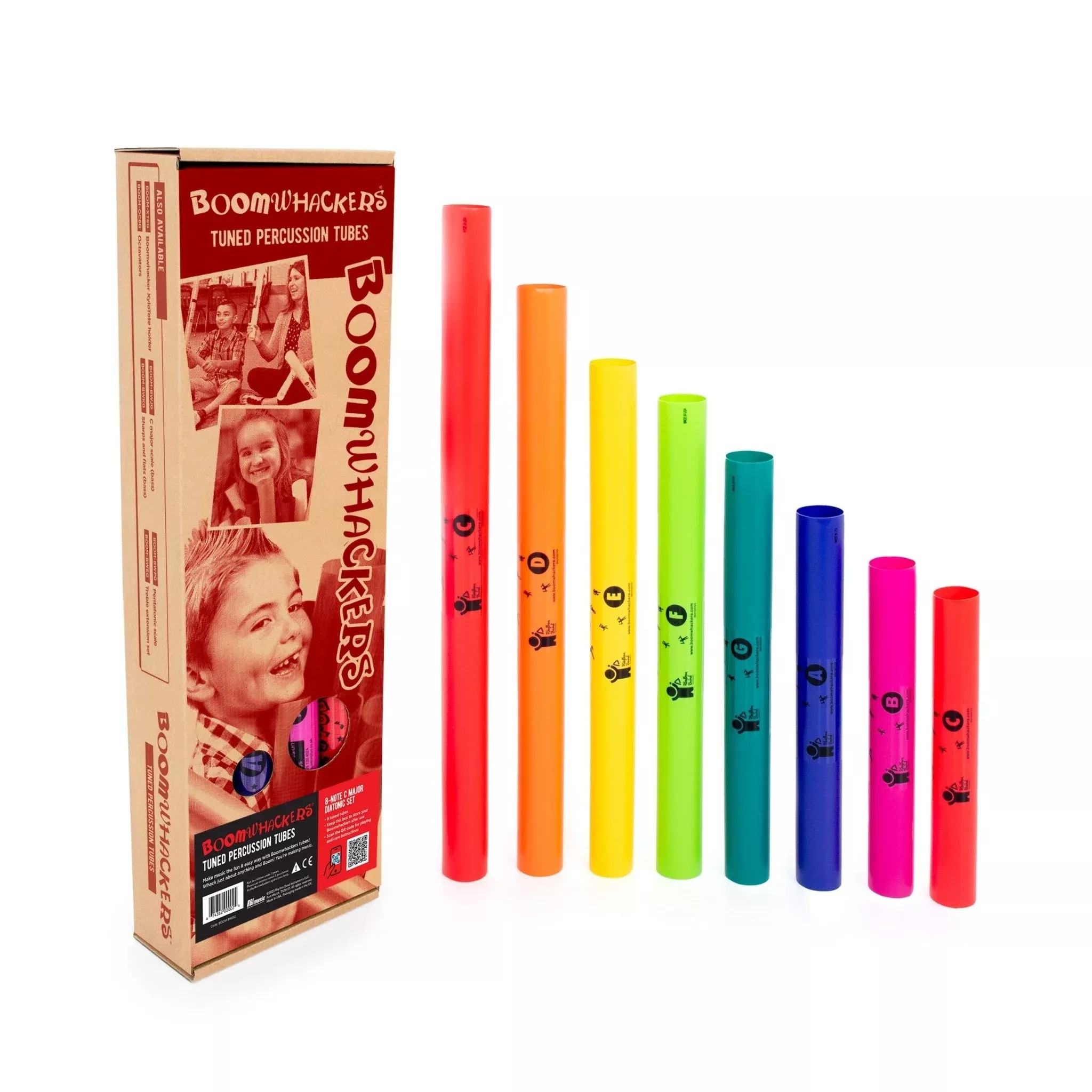 Boomwhackers 8-note C major diatonic set