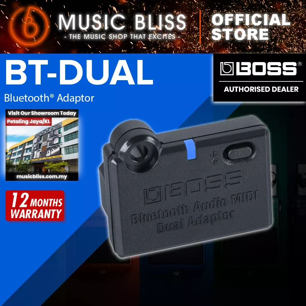 Boss BT-Dual – Bluetooth Audio MIDI Dual Adapter