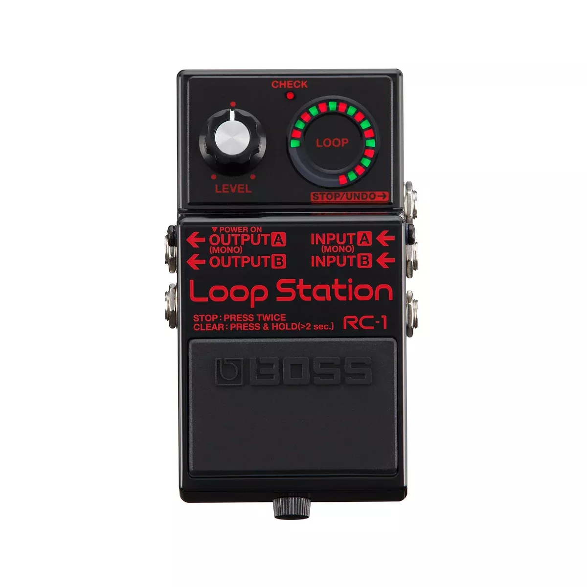 BOSS RC-1 Loop Station Guitar Effects Pedal, Black
