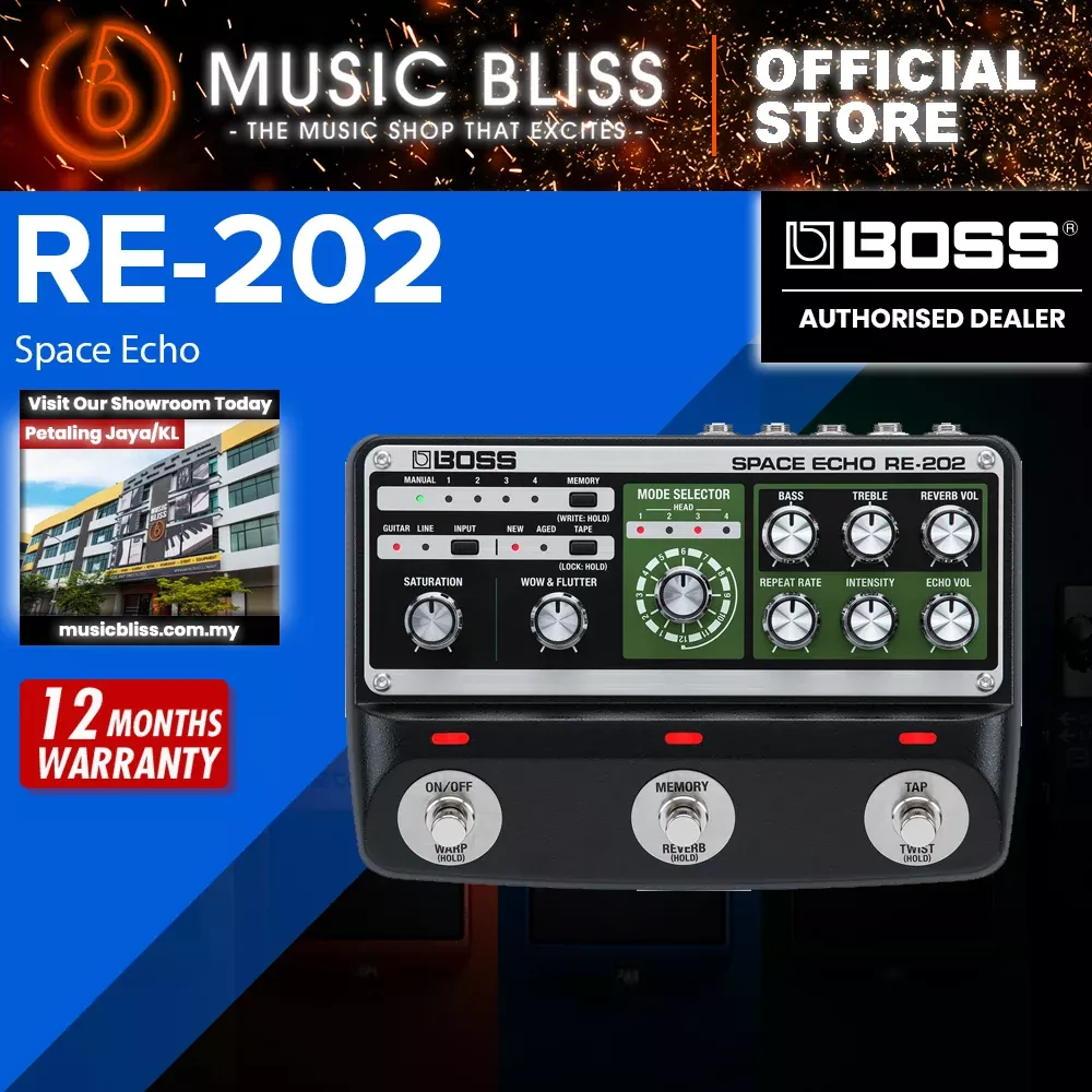 Boss RE-202 Space Echo Digital Delay Pedal