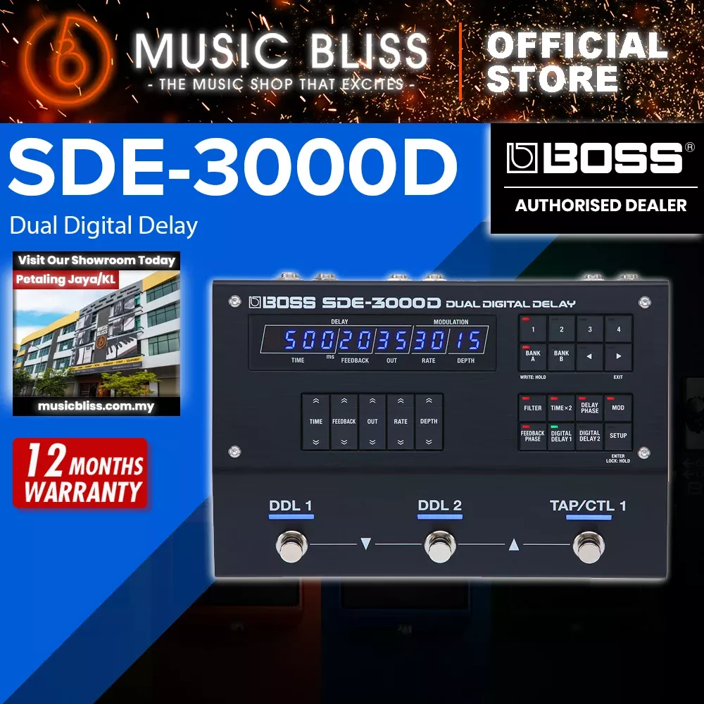 Boss SDE-3000D Dual Digital Delay Pedal