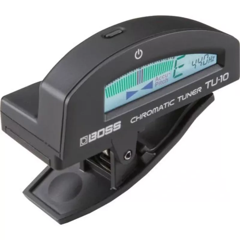 BOSS TU-10-BK Clip-On Chromatic Tuner, Black