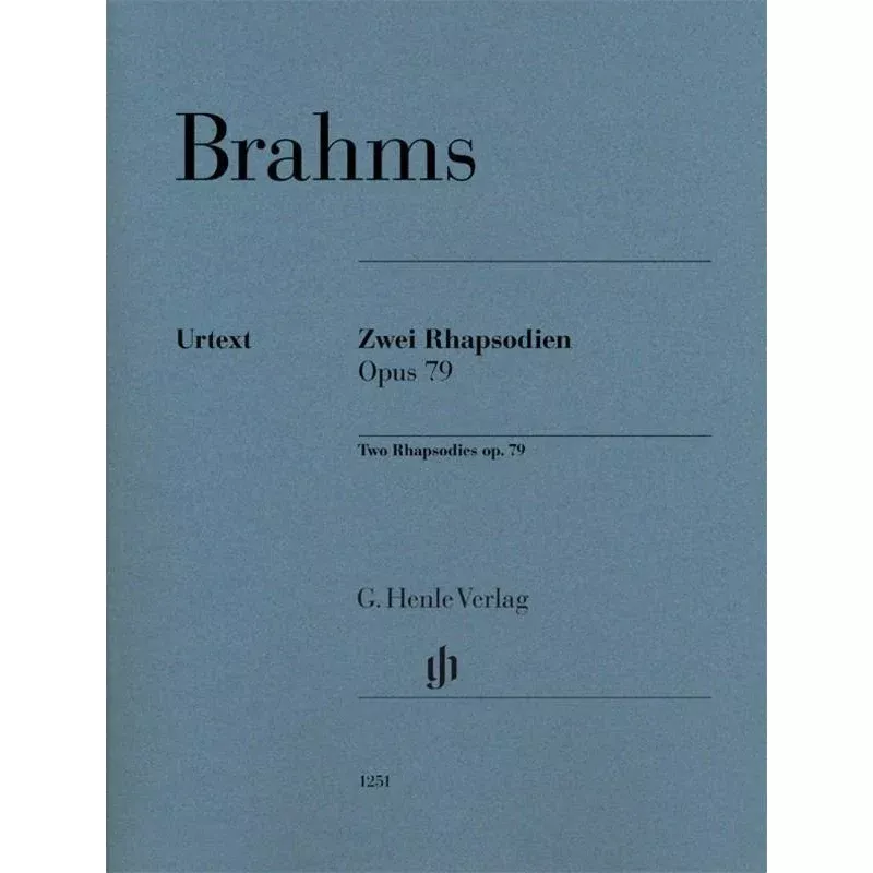 Brahms Two Rhapsodies Op 79