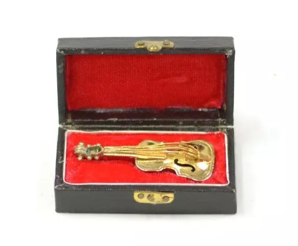 Brass Violin Miniature