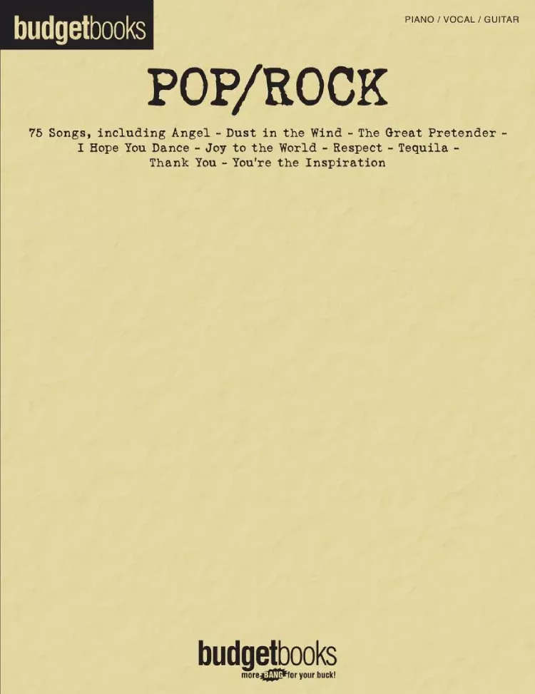 BUDGET BOOKS POP ROCK PVG