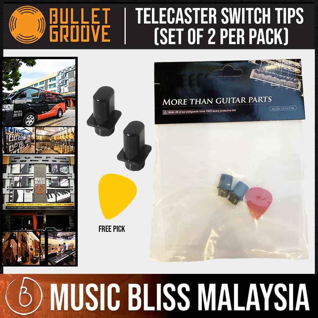Bullet Groove Telecaster Switch Tips (Set of 2 Per Pack)