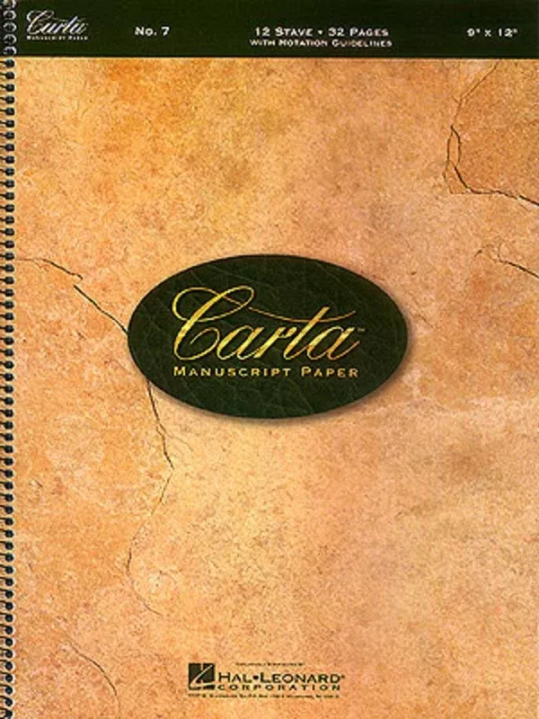 CARTA MANUSCRIPT NO 7 BASIC 32 PAGE 12 STAVE SPIRAL