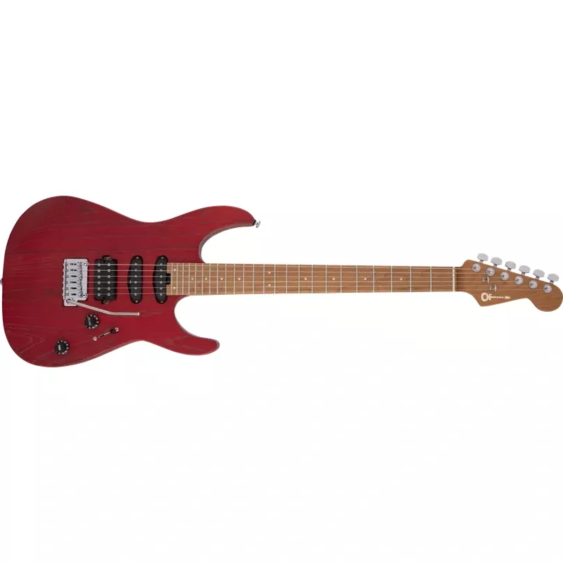 Charvel Pro-Mod DK24 HSS 2PT CM Ash Caramelized Maple Fingerboard Red Ash