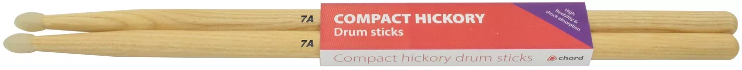 Chord Compact Hickory Drum Sticks – 1 Pair – H7ANC