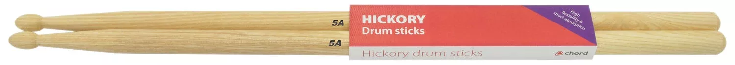 Chord Hickory Drum Sticks – 1 Pair – H5AW