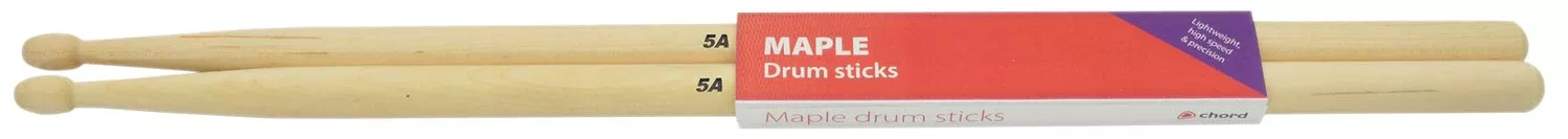 Chord Maple Drum Sticks – 1 Pair – M5AW