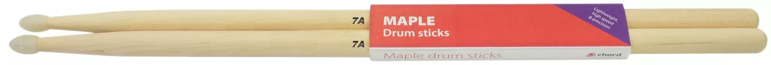 Chord Maple Drum Sticks – 1 Pair – M7AN