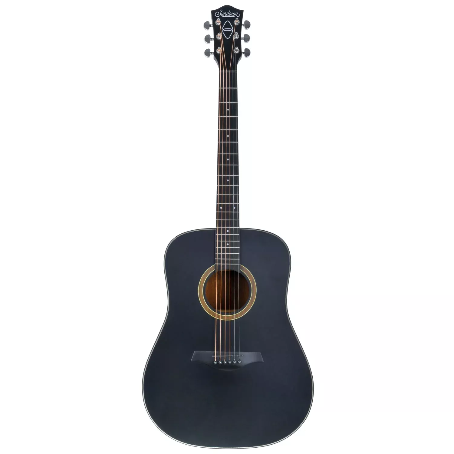 Chord Sundown Acoustic Western Guitar – SD11-BLK