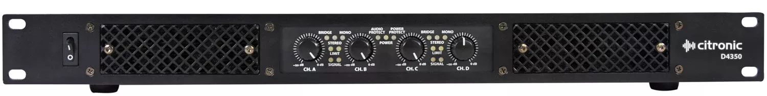 Citronic D-series Quad Power Amplifiers – D4350