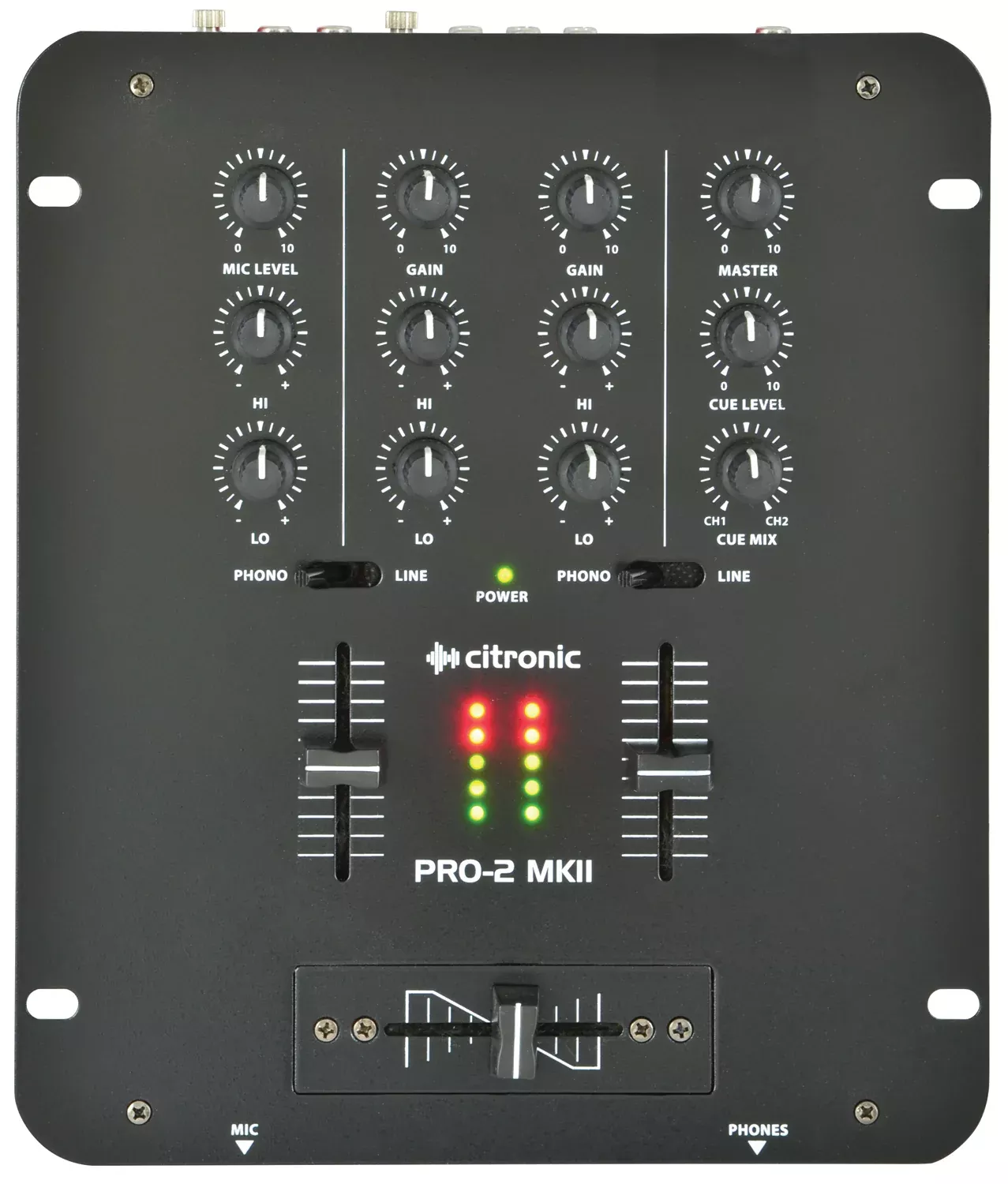 Citronic DJ Mixer 2 Channel – PRO-2 MKII