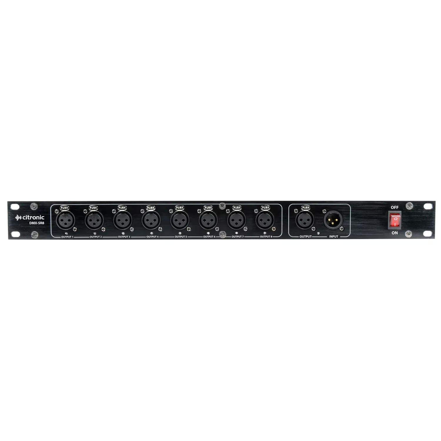 Citronic DMX-SR8: 19" Rack-Mount 8-Way DMX Splitter