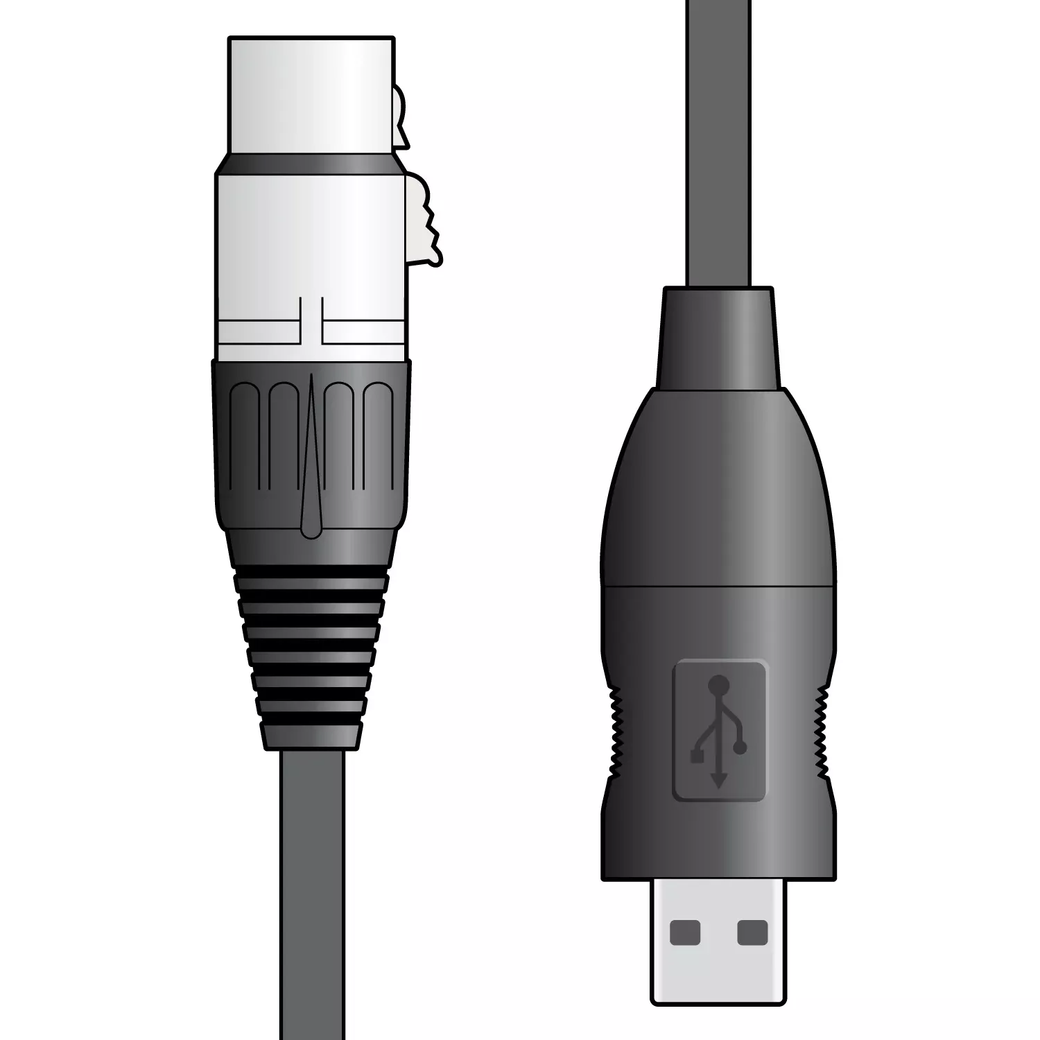 Citronic XLR to USB Converter Lead – XLRF-USB2