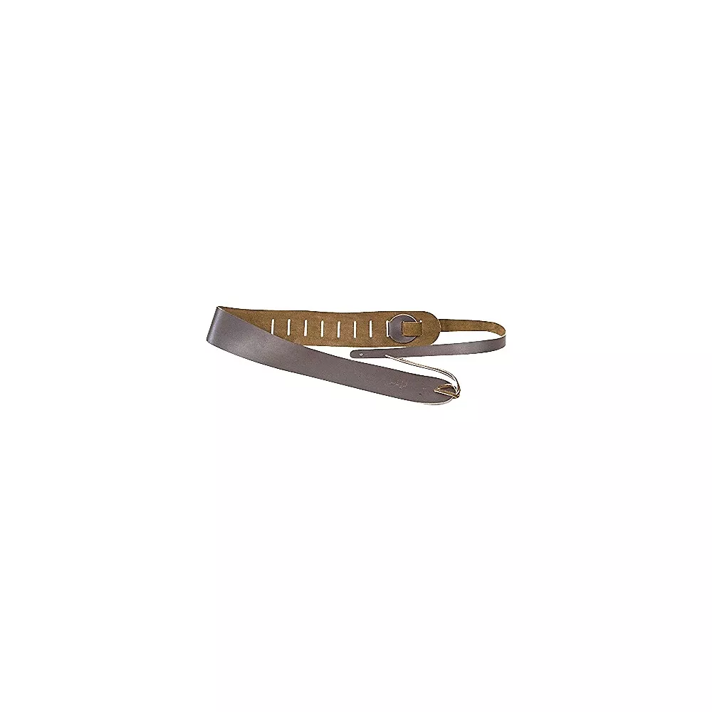 Clayton 2-1/2" Leather Guitar Strap Brown