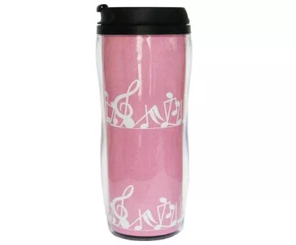 COMMUTER CUP-PINK NOTES