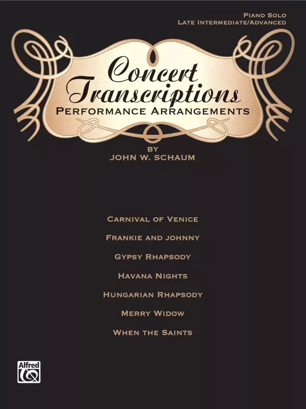 Concert Transcriptions: Piano Book