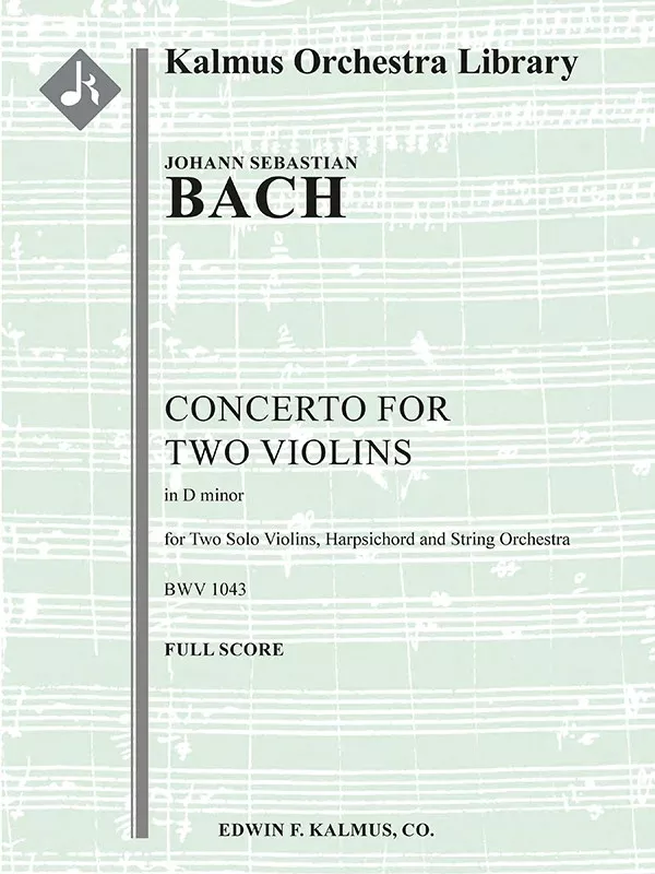 Concerto for Two Violins in D minor, BWV 1043 (Double Violin Concerto): String Orchestra, Solo Strings with Ensemble, SS