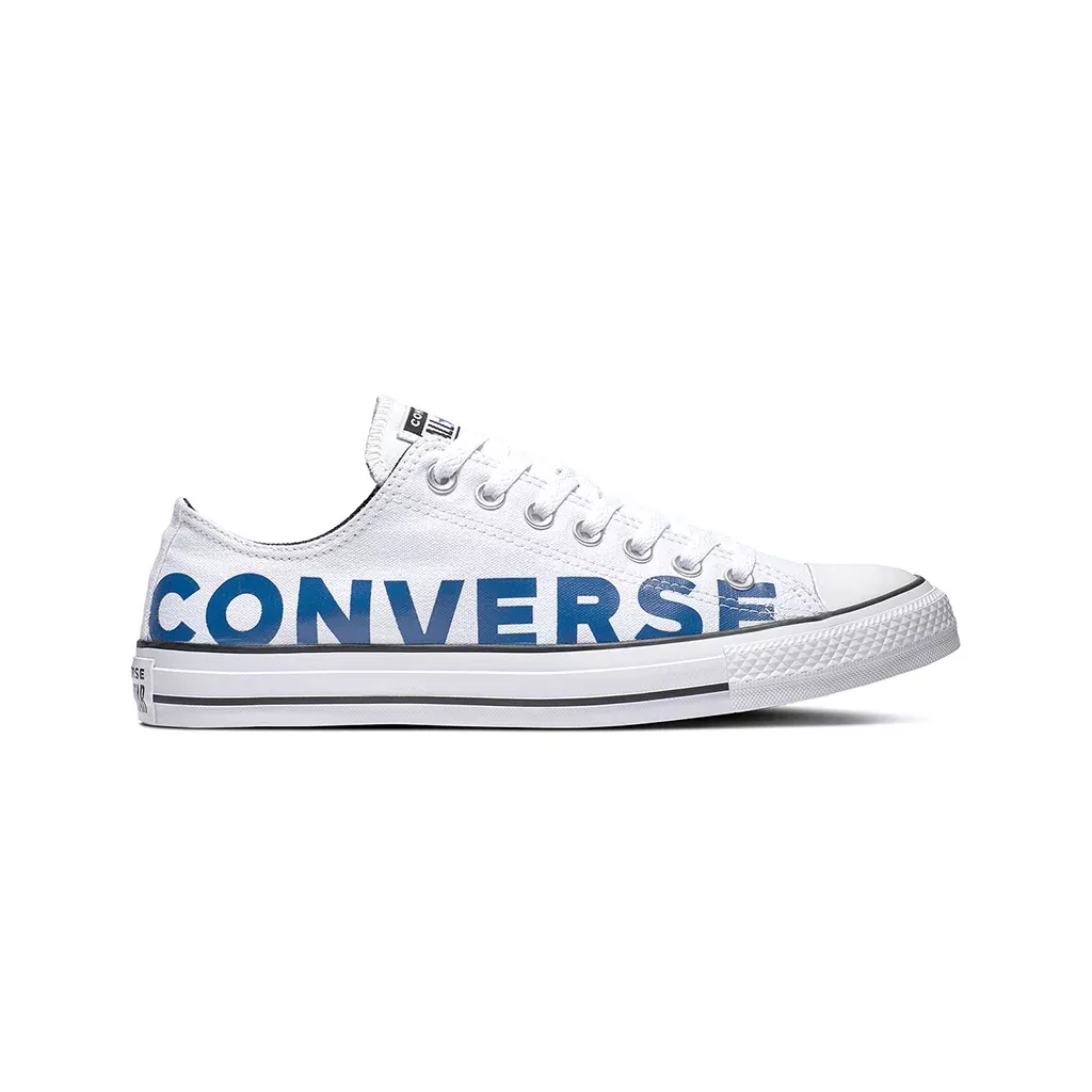 Converse Chuck Taylor All Star Ox Sneaker, White/Blue/White