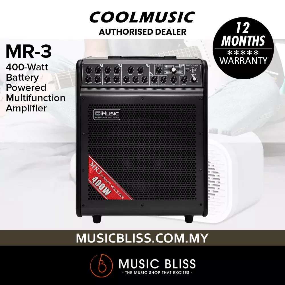 COOLMusic MR-3 400-Watt Battery Powered Multifunction Amplifier