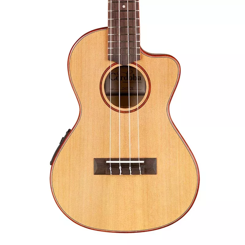 Cordoba 24T-CE Tenor Ukulele – Cutaway with Electronics
