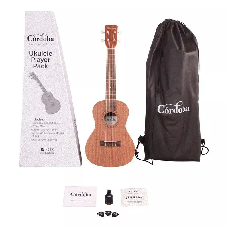 Cordoba U1M Concert Ukulele Pack