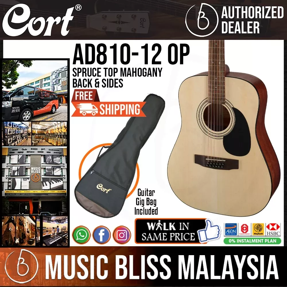 Cort AD810 12-Strings Acoustic Guitar with Bag