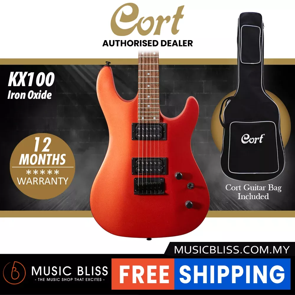 Cort KX100 Electric Guitar with Bag – Iron Oxide