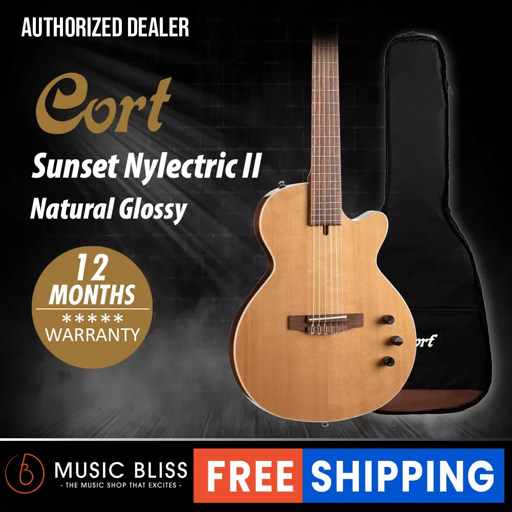 Cort Sunset Nylectric II Electro-Classical Guitar – Natural Glossy